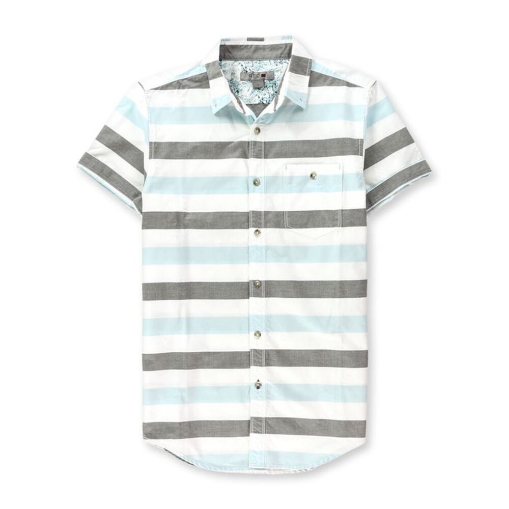 Red X Mens Stadium Pocket Button Up Shirt, NWT